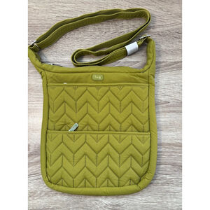 Lug Compass Green Quilted Crossbody Bag Adjustable Strap Travel Packable BNWT